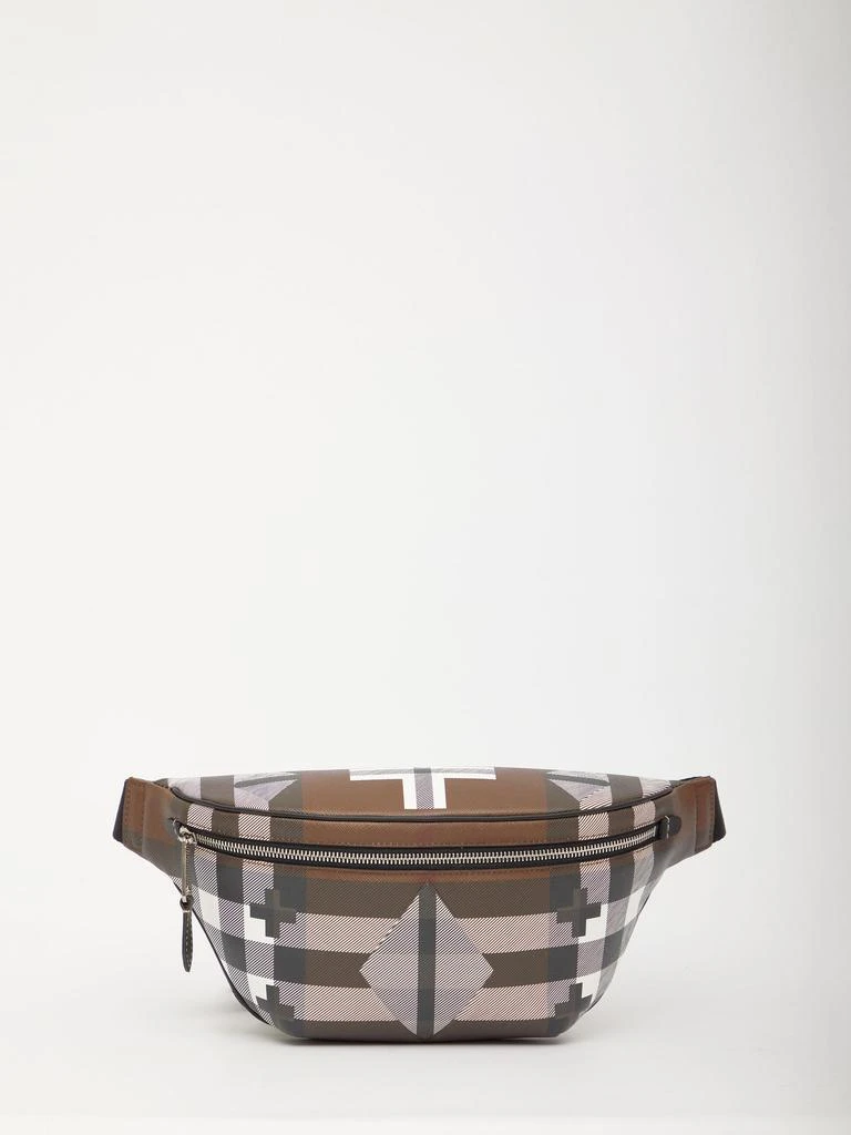 商品Burberry|Geometric Check bum bag,价格¥4693,第1张图片