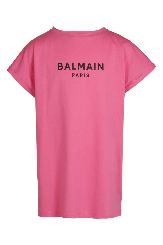 商品Balmain|Balmain Kids Logo Printed Crewneck T-Shirt,价格¥1047,第1张图片