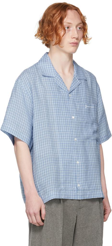 商品Jacquemus|Blue 'La Chemise Jean' Short Sleeve Shirt,价格¥1540,第4张图片详细描述
