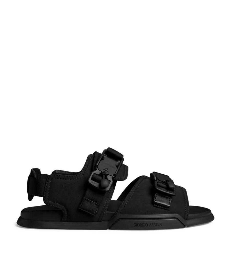 商品Giorgio Armani|Embossed-Logo Sandals,价格¥5956,第1张图片