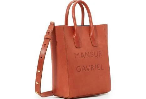 商品Mansur Gavriel|Vegetable leather mini slogan tote,价格¥3805,第3张图片详细描述