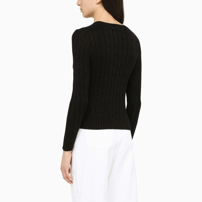 商品Ralph Lauren|Black sweater with V-neck,价格¥968,第3张图片详细描述