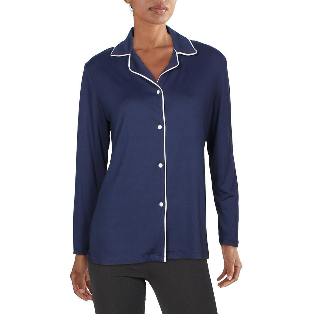 Tart Womens Button Front Long Sleeve Nightshirt商品第2张图片规格展示