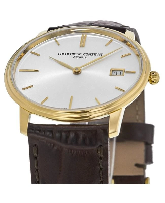 商品Frederique Constant|Frederique Constant Slimline Yellow Gold Tone Case Leather Strap Men's Watch FC-220NV4S5,价格¥2313,第2张图片详细描述