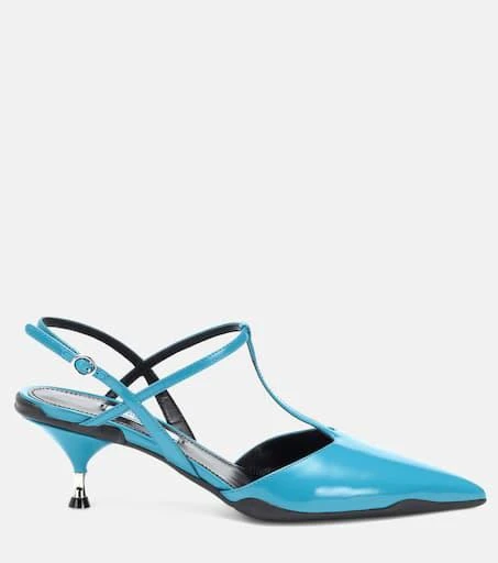 商品Prada|Opanca leather slingback pumps,价格¥5627,第4张图片详细描述