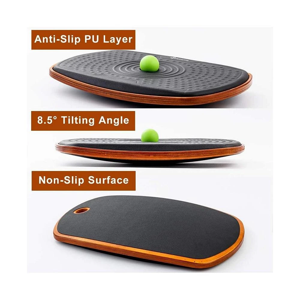 商品StrongTek|Large Anti Fatigue Balance Board With Massage Ball, Support Up To 400lb,价格¥485,第2张图片详细描述