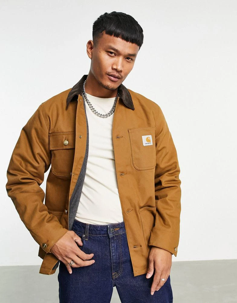 商品Carhartt|Carhartt WIP michigan coat in brown,价格¥1586,第1张图片