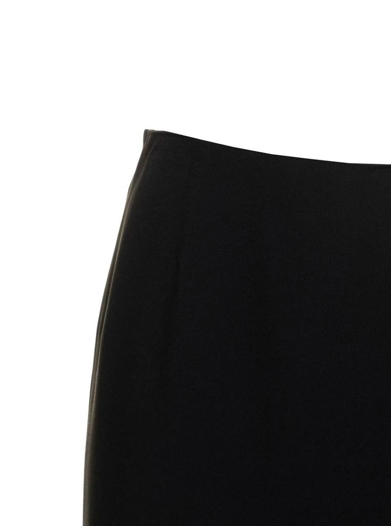 商品RED Valentino|Red Valentino Woman's Black Crepe Evers Satin  Skirt,价格¥1307,第3张图片详细描述