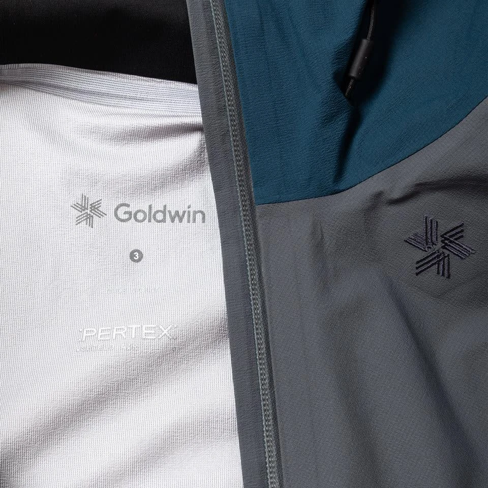 商品Goldwin|Pertex Shieldair Mountaineering Jacket Gray/navy Blue,价格¥4027,第4张图片详细描述