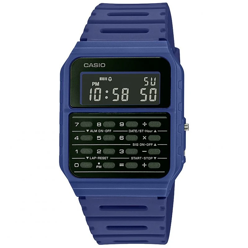 商品Casio|Unisex Casio Collection Retro Calculator Watch CA-53WF-2BEF 卡西欧手表,价格¥309,第1张图片