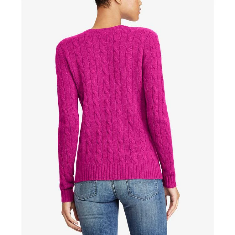 商品Ralph Lauren|Cable Crew-Neck Wool/Cashmere Blend Sweater,价格¥434,第3张图片详细描述