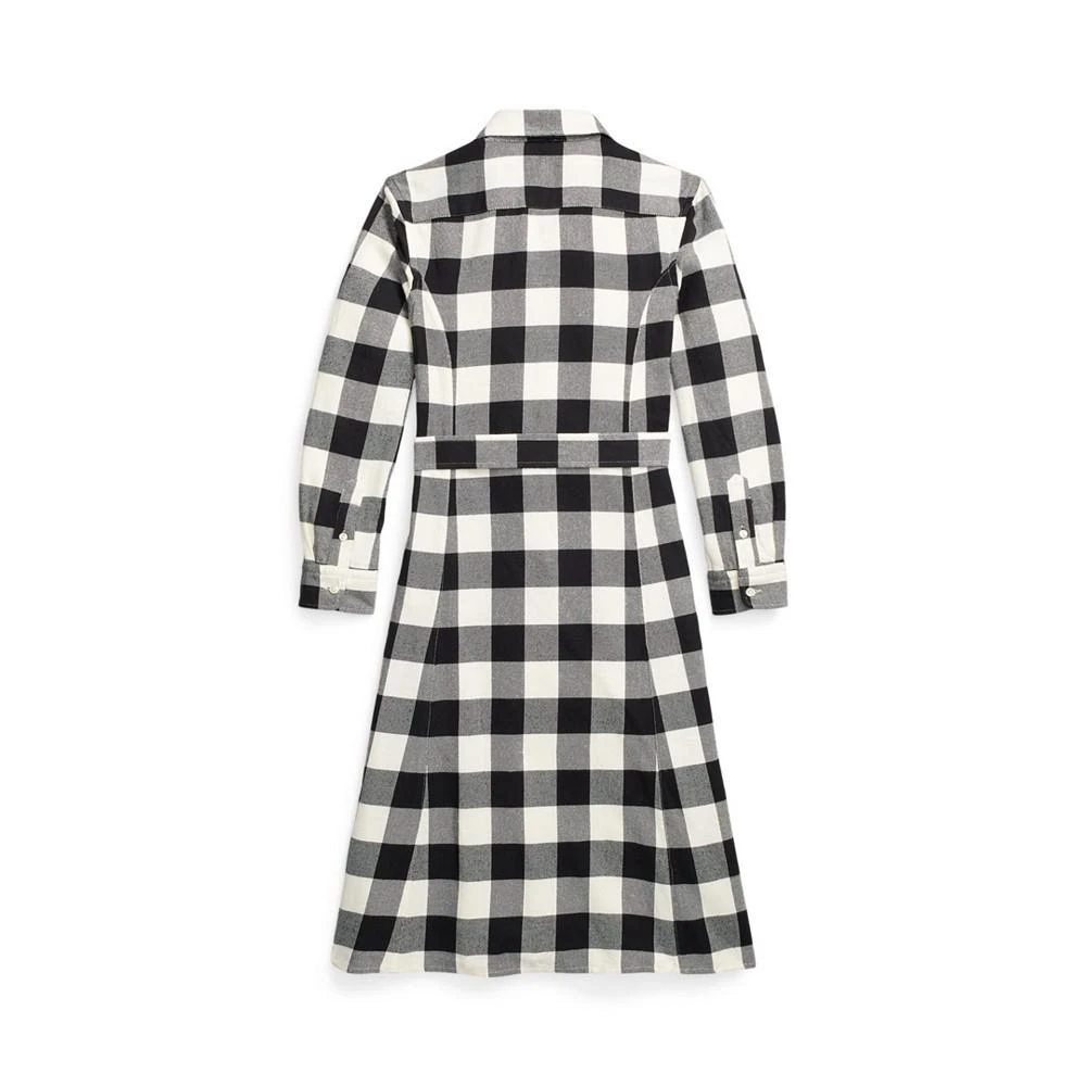 商品Ralph Lauren|Big Girls Buffalo Check Twill Shirtdress,价格¥197,第2张图片详细描述