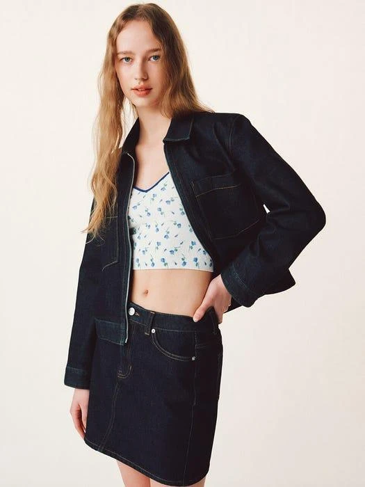 商品FRRW|Zip-up Denim Jacket,价格¥932,第2张图片详细描述
