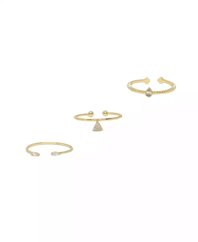 商品Ettika Jewelry|Crystal Poppy Adjustable Ring Set,价格¥395,第1张图片