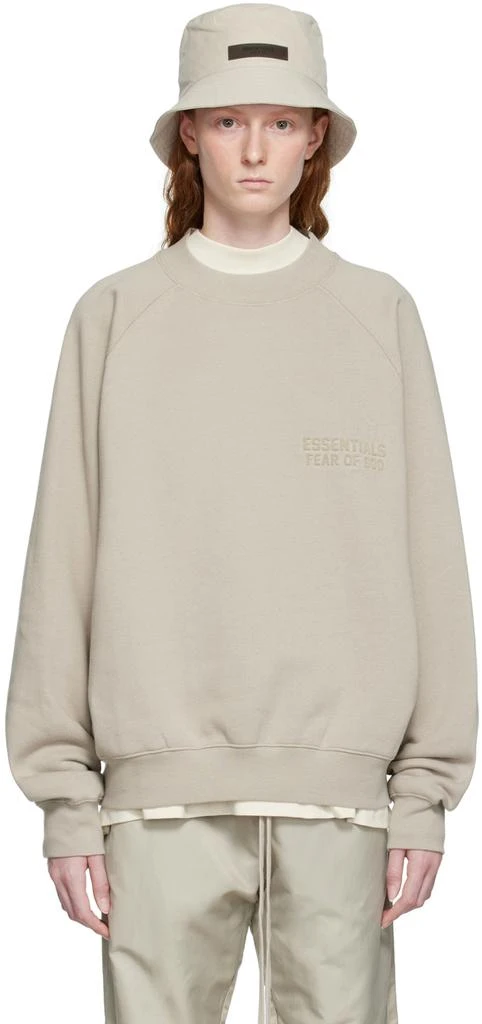 商品Essentials|Gray Crewneck Sweatshirt,价格¥369,第1张图片