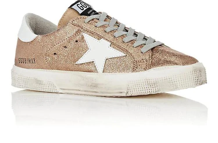 商品Golden Goose|Women's May Cracked Leather Sneakers,价格¥1540,第2张图片详细描述