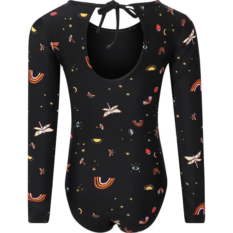 商品Munster|Fairytale mystic digital long sleeved one piece swimsuit in black,价格¥484,第2张图片详细描述