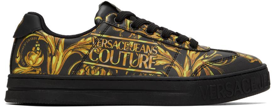商品Versace|Black Court 88 Sneakers,价格¥1747,第1张图片