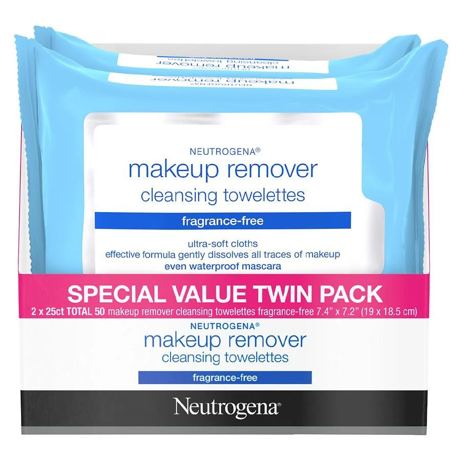 商品Neutrogena|Makeup Remover Cleansing Towelettes Fragrance-Free,价格¥16,第1张图片