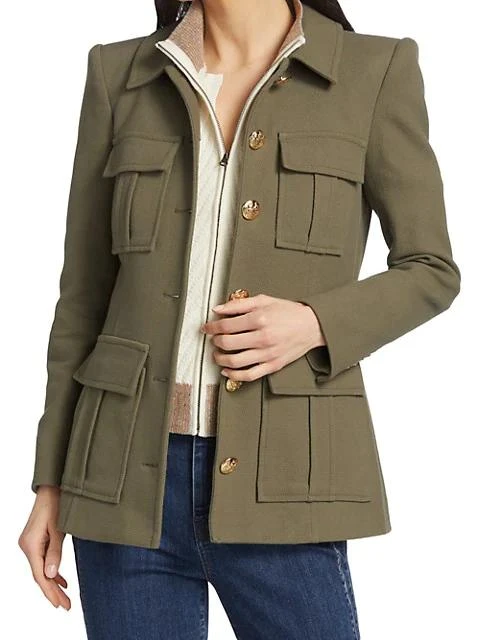 商品VERONICA BEARD|Lambert Textured Cotton-Blend Dickey Coat,价格¥3127,第3张图片详细描述