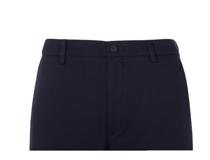 ZEGNA 男士海军蓝色低腰粘纤混纺休闲裤 ZZ369J-VW163-B09商品第3张图片规格展示