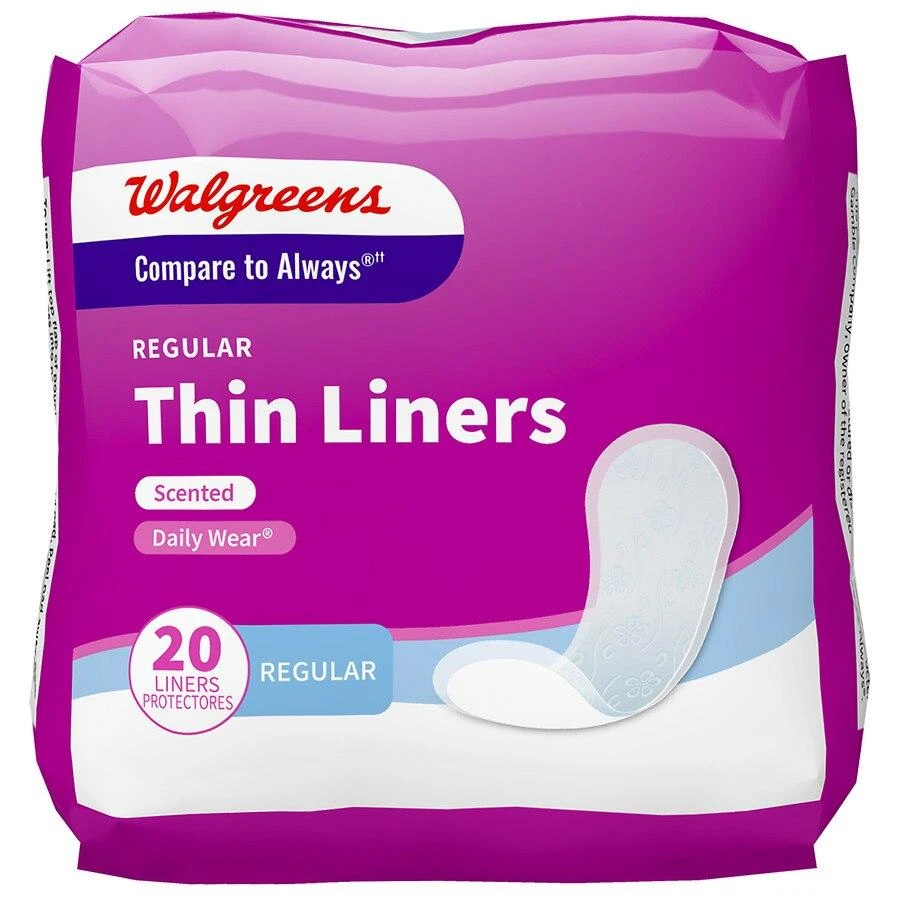 商品Walgreens|Regular Thin Liners Scented,价格¥8,第1张图片