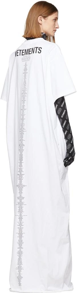 商品Vetements|White STAR WARS Edition Character List T-Shirt Dress,价格¥2379,第3张图片详细描述
