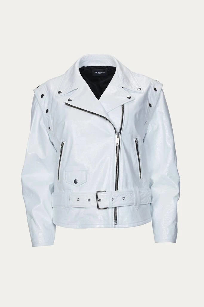 商品The Kooples|Leather Jacket In White,价格¥3744,第2张图片详细描述