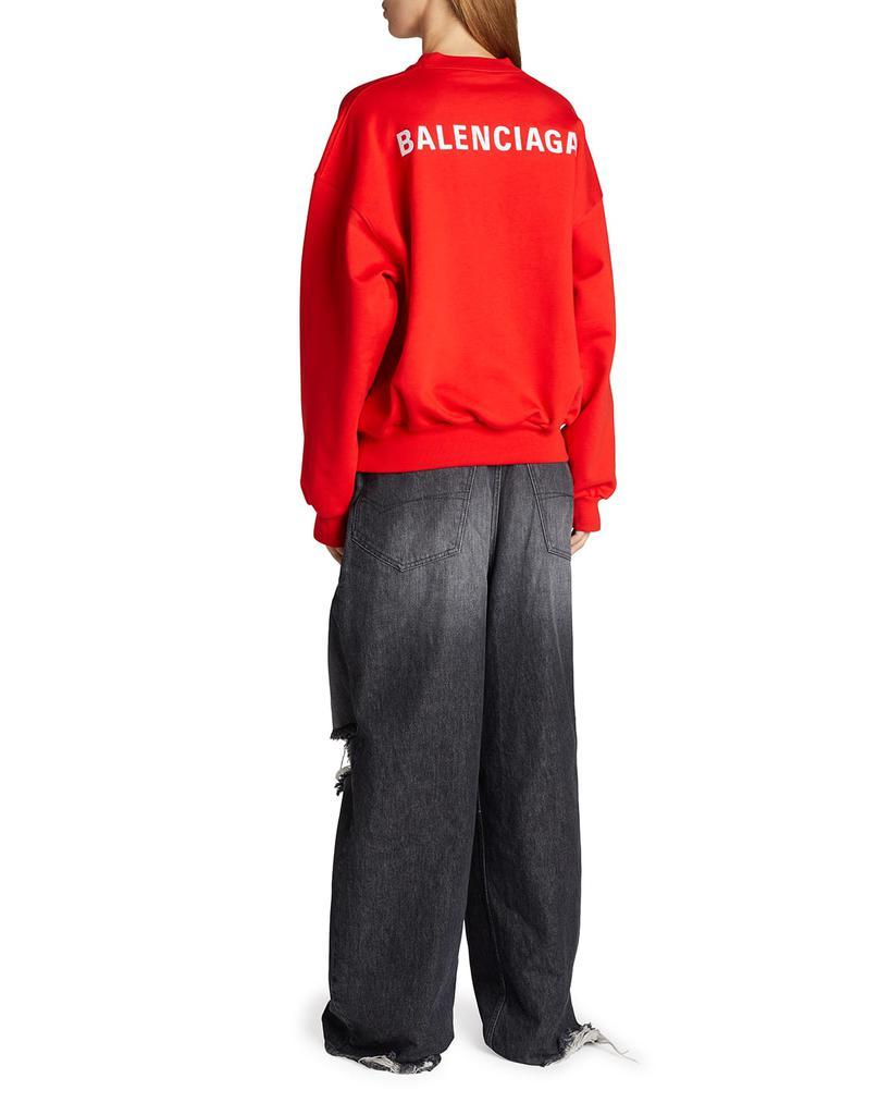 商品Balenciaga|Logo Molleton Bouclette Crewneck Sweatshirt,价格¥7127,第6张图片详细描述