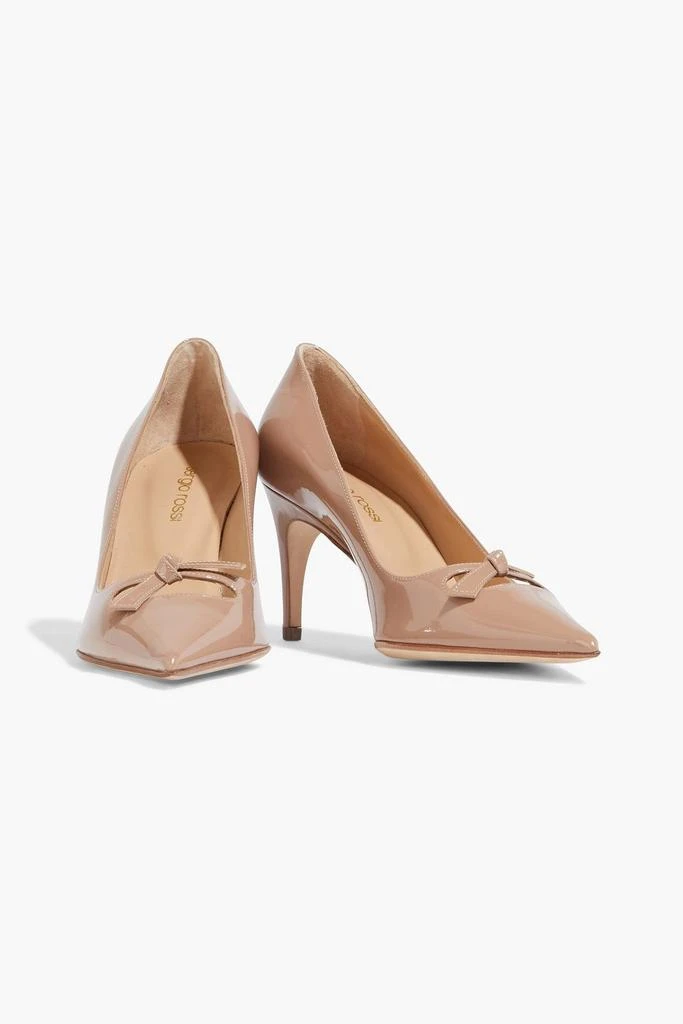 商品Sergio Rossi|Isobel 75 knotted patent-leather pumps,价格¥769,第2张图片详细描述