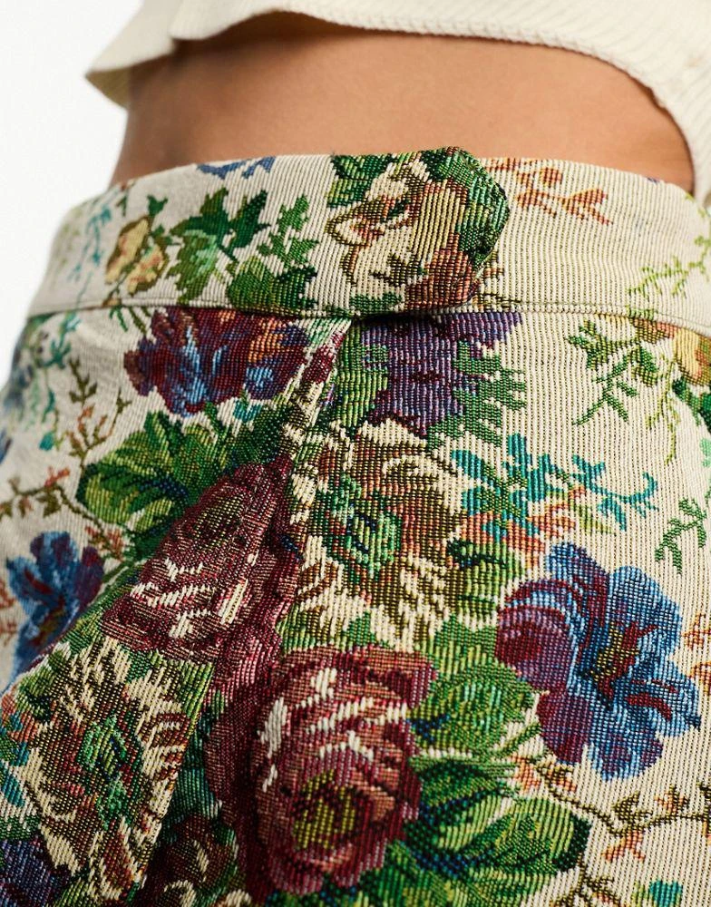商品ASOS|ASOS DESIGN mini skirt in tapestry jacquard,价格¥97,第5张图片详细描述