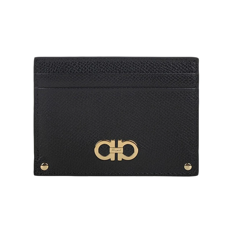 商品Salvatore Ferragamo|Salvatore Ferragamo 菲拉格慕 女士黑色时尚卡包 22-C505-674158,价格¥986,第1张图片