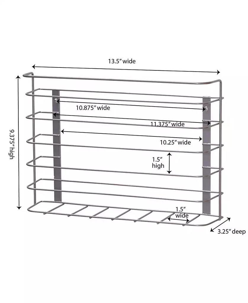 商品Household Essentials|Cabinet Door Single Wire Basket Cutting Board and Kitchen Wrap Organizer,价格¥265,第3张图片详细描述