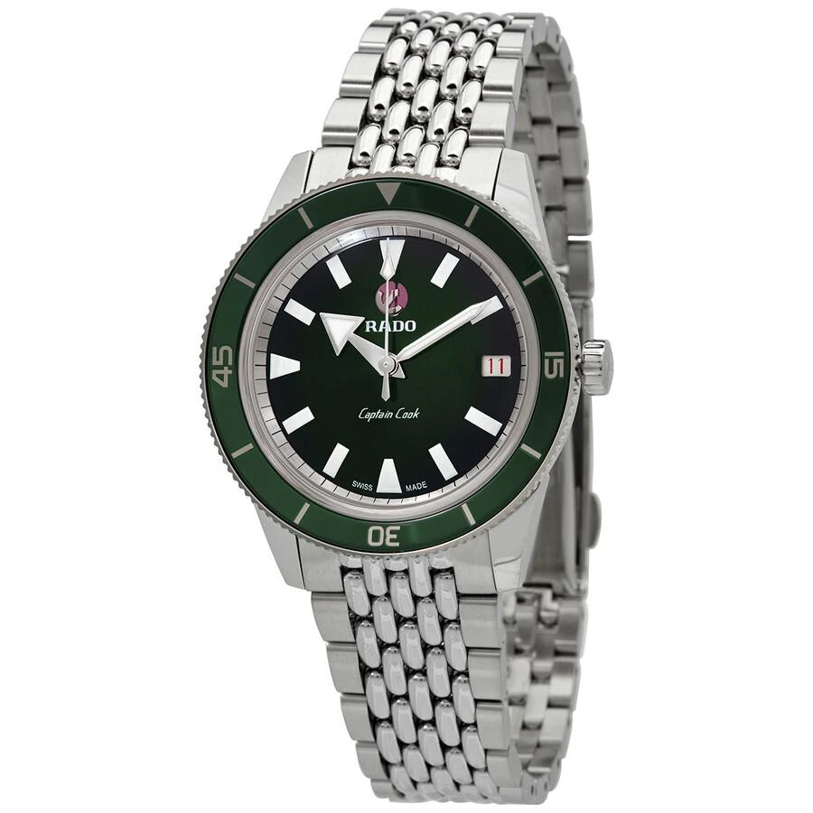 商品Rado|Captain Cook Automatic Green Dial Unisex Watch R32500323,价格¥11091,第1张图片