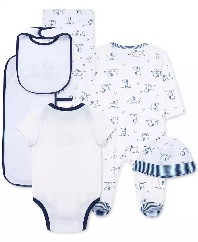 Baby Boys Cotton Puppy Toile Gift Box, 6 Piece Set 商品