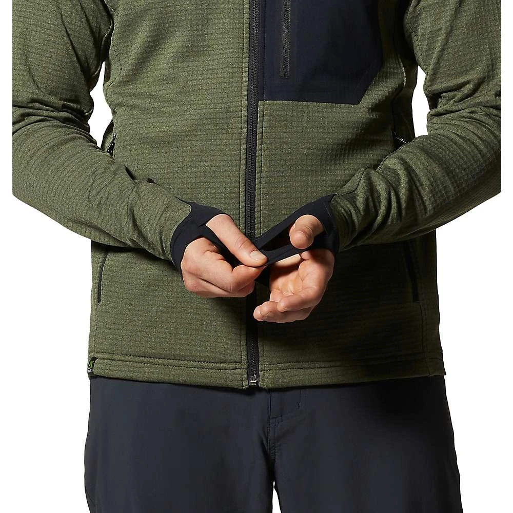 商品Mountain Hardwear|Mountain Hardwear Men's Polartec Power Grid Full Zip Hoody,价格¥1318,第5张图片详细描述