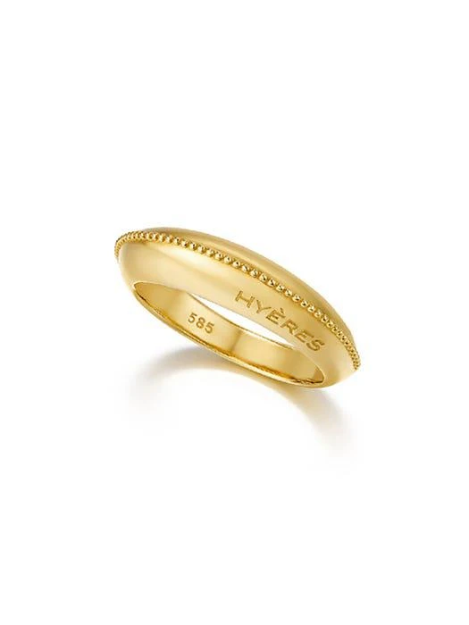 商品hyeres-lor|Champagne Moon 14K Ring M HL2R17236Y4,价格¥3727,第1张图片