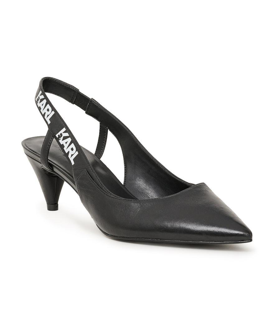 商品Karl Lagerfeld Paris|GISELLE LOGO SLINGBACK KITTEN HEEL,价格¥742,第1张图片