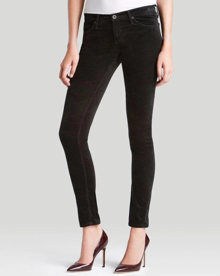 商品AG|Super Skinny Velvet Jeans in Super Black,价格¥500,第1张图片