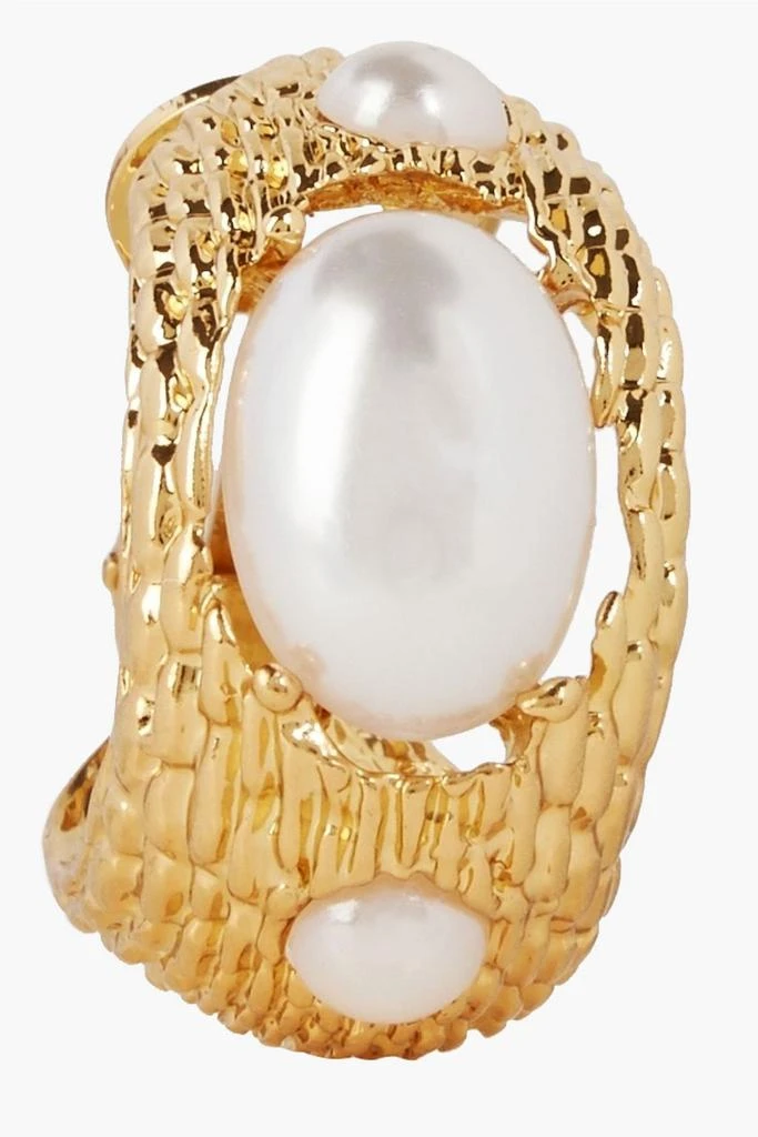 商品Kenneth Jay Lane|Gold-tone faux pearl clip earrings,价格¥172,第5张图片详细描述