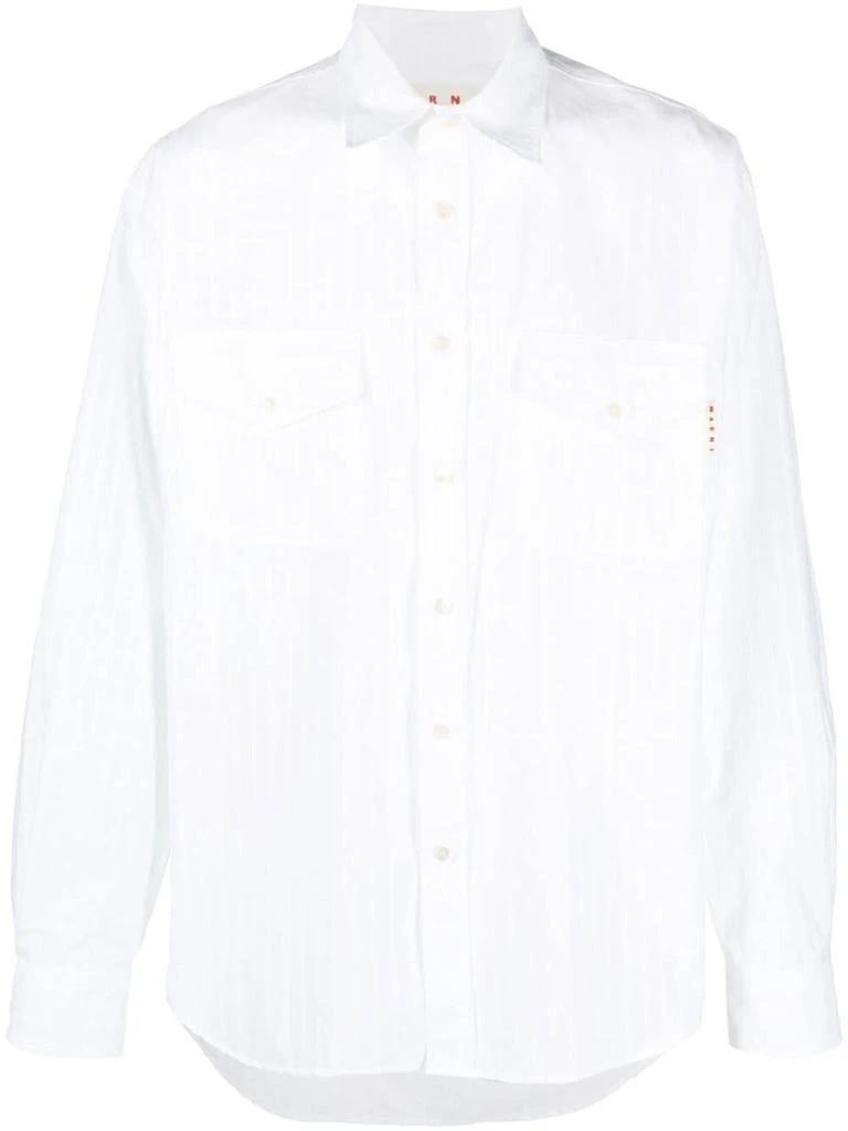 商品Marni|Embroidered striped shirt,价格¥1977,第1张图片