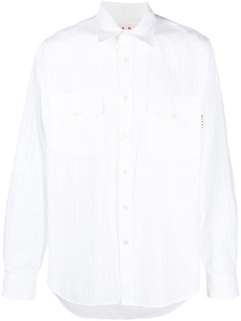 商品Marni|Embroidered striped shirt,价格¥2209,第1张图片