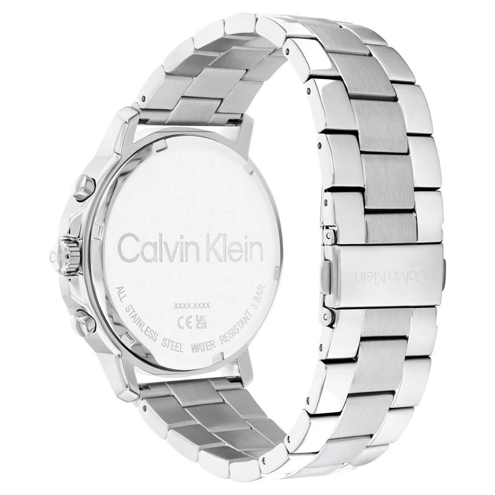 商品Calvin Klein|Men's Gauge Stainless Steel Bracelet Watch 46mm,价格¥1356,第3张图片详细描述