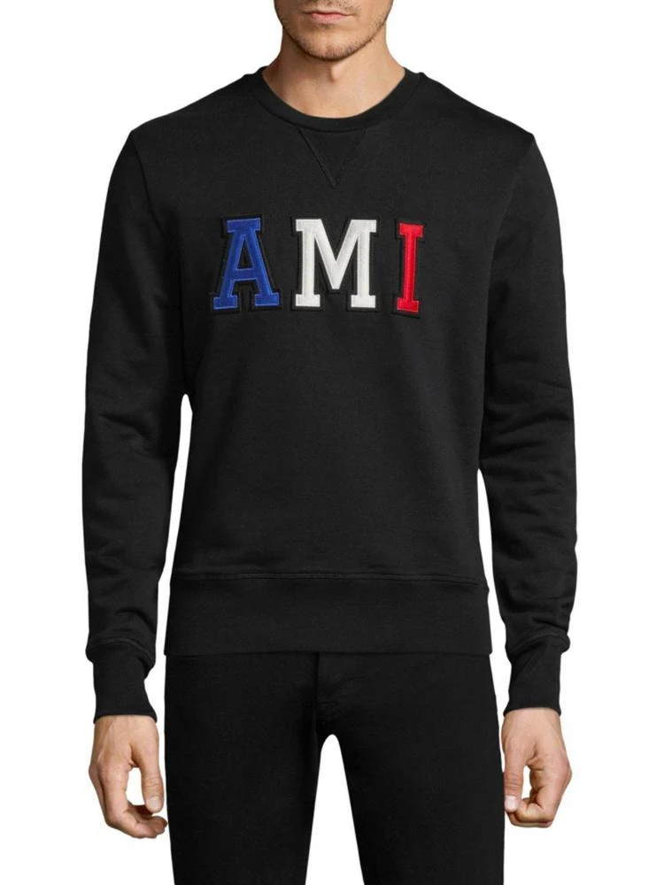商品AMI|Logo Patch Sweatshirt,价格¥1893,第1张图片
