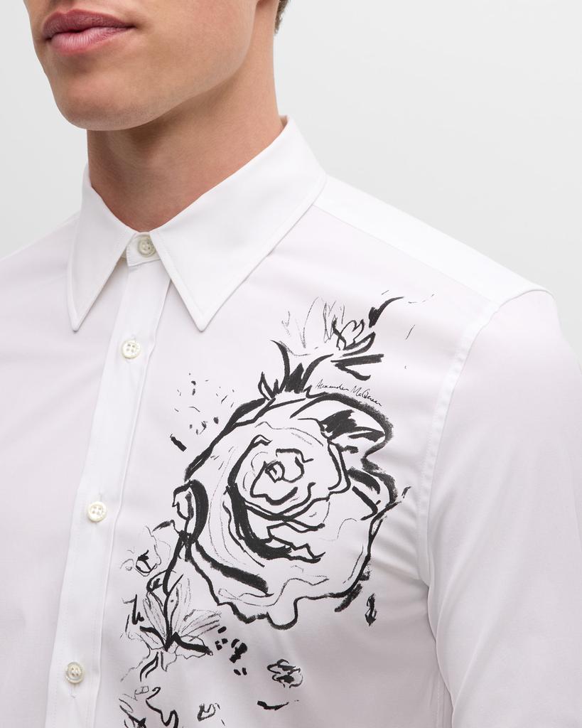 Men's Wax Floral-Print Dress Shirt – On Sale Now with Up to