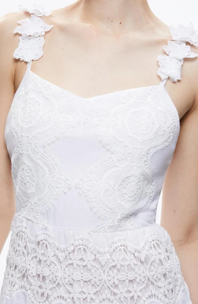 商品Alice + Olivia|Alora Embroidered Linen & Cotton Dress,价格¥1305,第4张图片详细描述