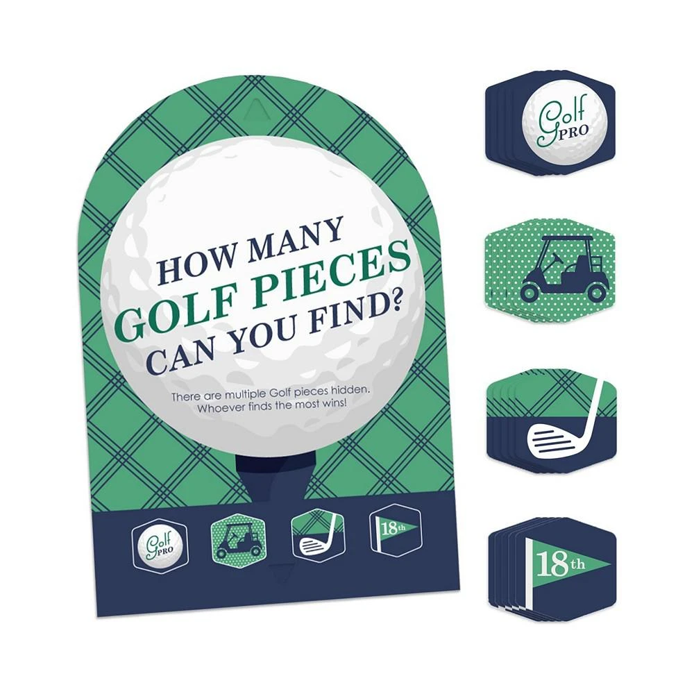 商品Big Dot of Happiness|Par-Tee Time Golf Birthday or Retirement Party Scavenger Hunt Hide and Find Game,价格¥119,第1张图片