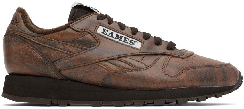 商品Reebok|Brown Eames Edition Leather Classic Sneakers,价格¥895,第1张图片