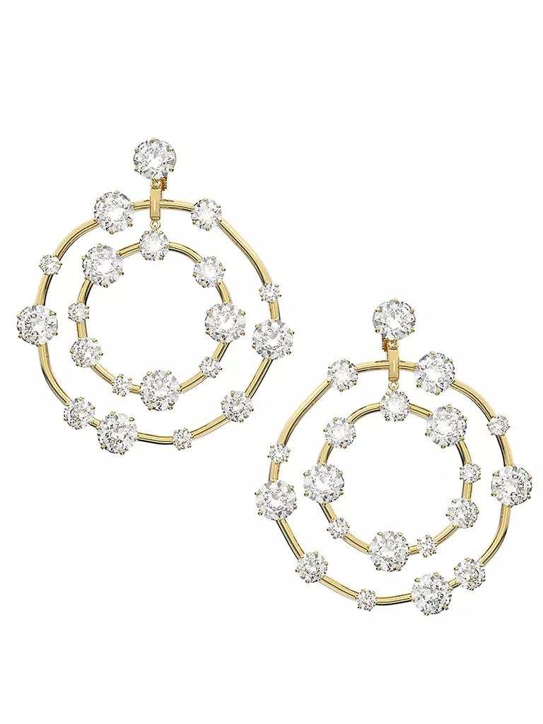 商品Swarovski|Constella Gold-Plated &amp; Crystal Clip-On Earrings,价格¥2101,第1张图片