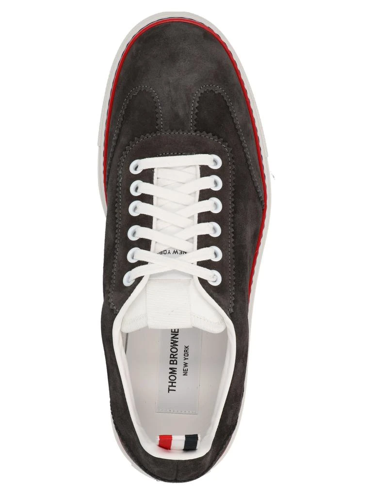 商品Thom Browne|Thom Browne 3 Bar Suede Sneakers,价格¥2671,第3张图片详细描述
